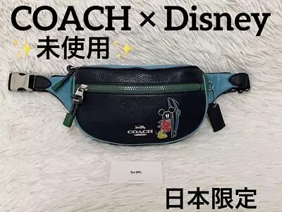 ✨Unused✨Japan Limited Coach Disney Mickey Waist Bag Body Bag • £213.63