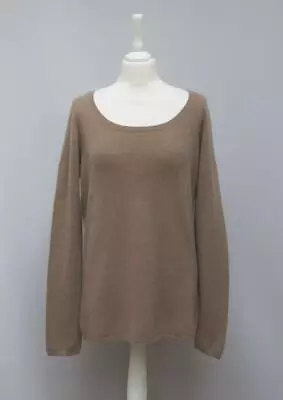 Tania Too 100% Cashmere Beige Brown Round Neck Jumper XL • £34.99