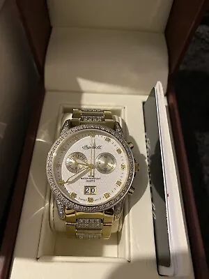 £350 • Buy Ingersoll Diamond Set Gold Plated Watch