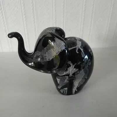 Paul Miller Langham Glass Elephant Paperweight  Has A Few Nibbles Around Base • £25