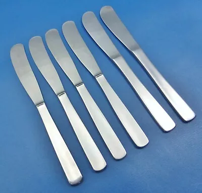 6 Gense FACETTE Butter Knives 6-1/4  Stainless Sweden - 2 Modern 4 French • $24.99