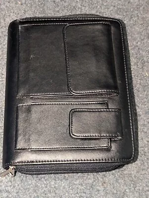 2001 New PlanAhead 6 Ring Planner Black Organizer Never Used Leather • $21.24