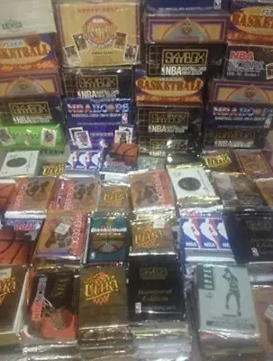 HUGE LOT: 100 Unopened Basketball Cards In Factory Sealed Packs Of NBA Cards • $28.95