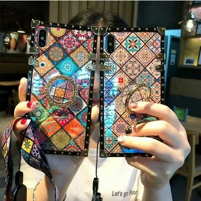 $16.71 • Buy Case For IPhone 14 13 12 11 Pro Max 7 8 XR With Diamond Ring Stand Phone Cover