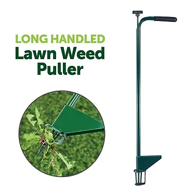 Steel Weed Puller Claw Lawn Weeder Root Remover Killer Grabber Garden Tool • £21.85