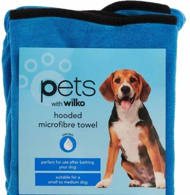 £6.99 • Buy Super Absorbent Microfibre Dog Bathrobe Fast Drying Bath Towels S/M