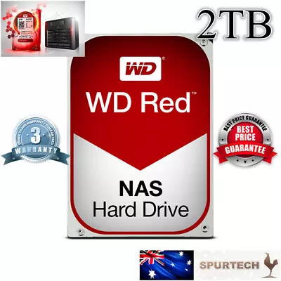 Western Digital WD Red 3.5  2TB NAS Internal Hard Drive OEM • $77