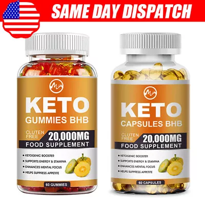 Keto BHB Gummies Best Weight Loss Fat Burner Carb Blocker Diet Pills • $10.99