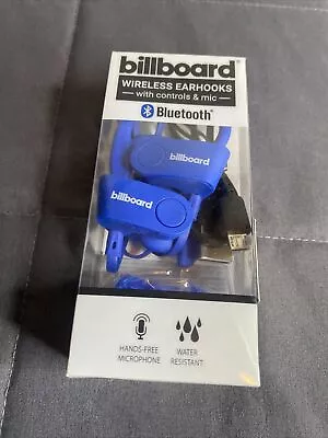 Billboard Wireless Ear Hooks With Controls And Mic Also Waterproof. Blue • $9.99