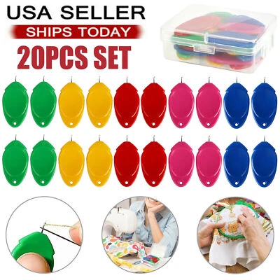 $6.41 • Buy 20Pcs Hand Sewing Needle Threader DIY Simple Craft Device Threading Guide Tools
