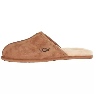 UGG SCUFF Casual Comfort Suede Slip On House Slippers Mens 11 CHESTNUT 1101111 • $59.99