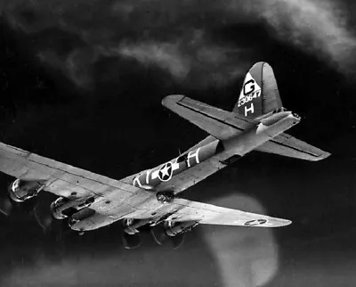 Boeing B-17 Flying Fortress Bomber In Flight Over Stuttgart 8x10 WWII Photo 804a • $7.43