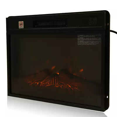 23 Inch Electric Fireplace 1400W Recessed &Wall Mounted Remote Control LED Flame • $129.72