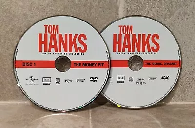 Tom Hanks Comedy Favorites Collection DVD (Discs Only) 'Burbs Money Pit Dragnet • $3.63