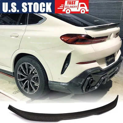 Fits BMW X6 G06 SUV 4-Door 20-21 Rear Trunk Lip Spoiler Boot Wing Real Carbon  • $170.99