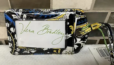 Vera Bradley Laminated Luggage Tag In Ellie Blue Window ID New With Tags • $12.99