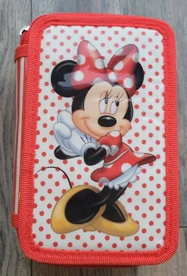 Disney Store Minnie Mouse Zip Up Stationery Art Kit School Supplies Incomplete  • $13.83