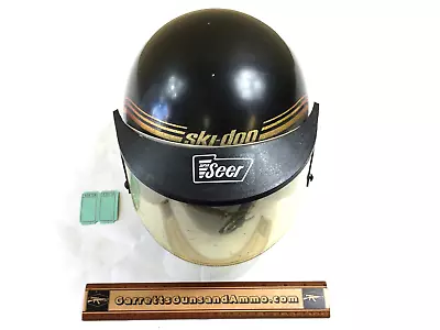 Vintage Ski-doo Snow Mobile Helmet With Face Shield Collectible  834734 • $79.99