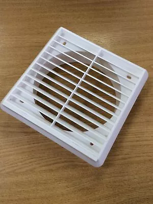 Fan Ventilation Grill Cover For Extractor Fan Universal Fit New White 6” Inch • £5.49