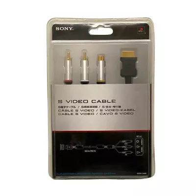 Sony Playstation TV/AV Connection S-Video Cable/Lead For PS1 PS2 PS3 Gold Plated • £9.49