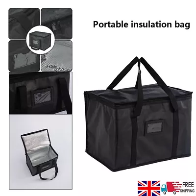 50L Large Food Delivery Insulated Bags Pizza Takeaway Thermal Warm Cold Bag Ruck • £6.99