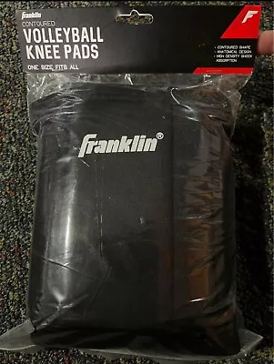 Franklin Sports Volleyball Knee Pads Black Contoured One Size Fits Most • $9.99