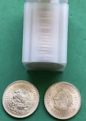(1) 1948 Mexico 5 Pesos 90% Silver Coin 30 Grams Aztec Ruler Cuauhtemoc Eagle • $39.95