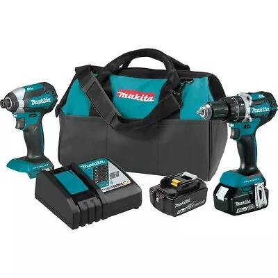 Makita XT269M 18V LXT Brushless Drill/Driver Combo Kit • $299.95