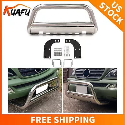 For 98-2005 Benz Mercedes M Class W163 ML Bumper Guard Bull Bar Stainless Steel • $151