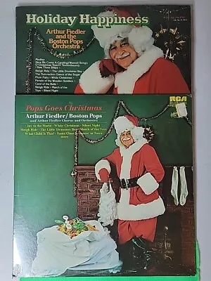 2 New Factory Sealed Vintage Christmas Records By ARTHUR FIEDLER/BOSTON POPS! • $19