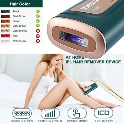 $27.90 • Buy 999999 Flashes Electric Depiladora Laser Permanent IPL Laser Hair Removal Device