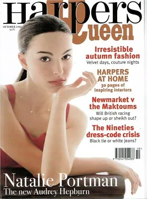 Harpers Queen October 1996 Natalie Portman Joaquin Cortes Donatella Versace • $99.46