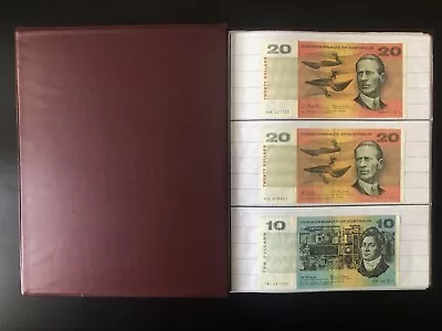 Australian Paper Banknotes  $1  $2  $10  $20 + Folder  .. + 2x Special Numbers • $320
