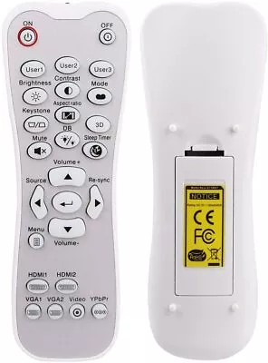 Projector Remote Control For Optoma HD141X HD142X HD143X HD144X HD146X HD152X • $29.99