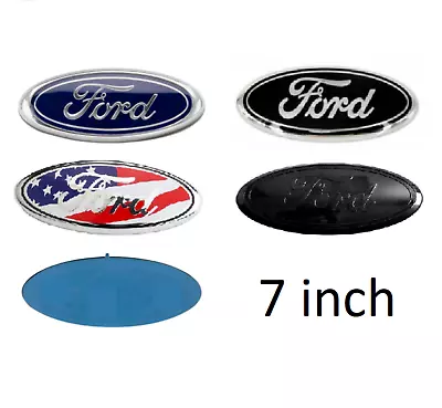 FORD 7 Inch Front Grille Tailgate Logo Emblem 3D Oval 3M Adhesive F150 F250 F350 • $18.99