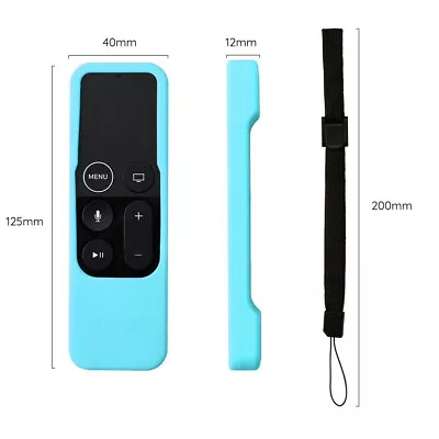 $4.99 • Buy 1/2x Anti Dust Remote Controller Silicone Case Cover For Apple TV (4th Gen) Siri