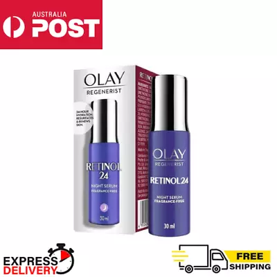 $29.99 • Buy Olay Regenerist RETINOL 24 Night Serum 30mL - NEW - QUICK AUS DISPATCH