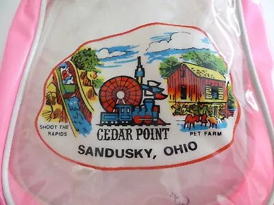 Vintage Circa 1980 Cedar Point Amusement Park - Sandusky Ohio Zippered Bag Pouch • $12