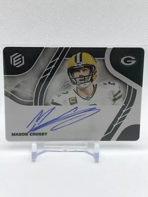 2021 Panini Elements Steel Signatures Mason Crosby /199 On Card Auto • $44