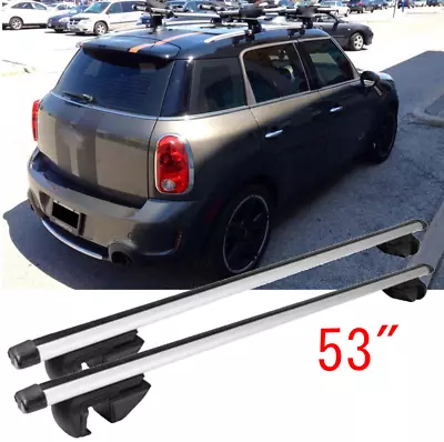 53  Car Top Roof Rack Cross Bars Cargo Carrier For Mini Cooper Countryman 11-22 • $139.25