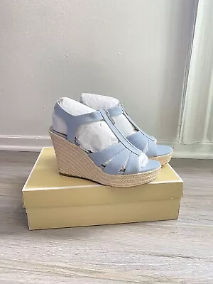 MICHAEL Michael Kors Berkley Blue Canvas Wedge • $65