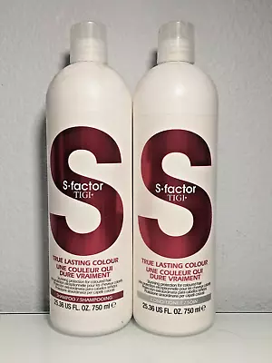 Tigi S-Factor True Lasting Colour Shampoo & Conditioner 25.36 US Fl Oz 2 Bottles • $59.95