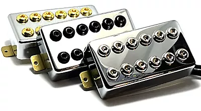 Chrome Covered Crusader Humbucker Choice Of Individual Or Set Pole Color Choice • $72.99