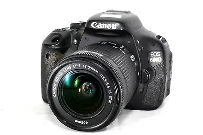 Canon EOS 600D Digital SLR Camera W/EF-S 18-55mm F/3.5-5.6 IS STM Zoom Lens • $399