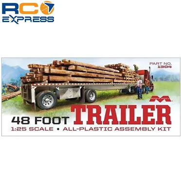 Moebius Models 48' Flatbed Trailer W/Cambered Deck 1/25 MOE1304 • $58.59