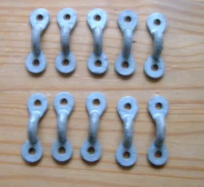 10 X Galvanised Cast Iron Saddle Clips • £3.99