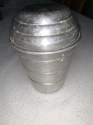 Vintage Aluminum MIRRO 1 Cup Measuring Cup/Shaker With Lid M - 2623 • $4.99