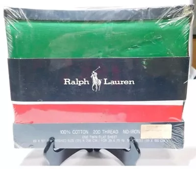 NOS - Vintage Polo Ralph Lauren  Spirit Of Sailing  Flat Sheet - Twin Size • $58