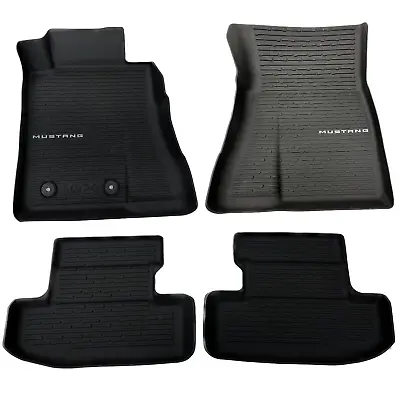 OEM NEW 24-25 Ford Mustang All Weather Vinyl Contour Fit Rubber Tray Floor Mats • $169.88
