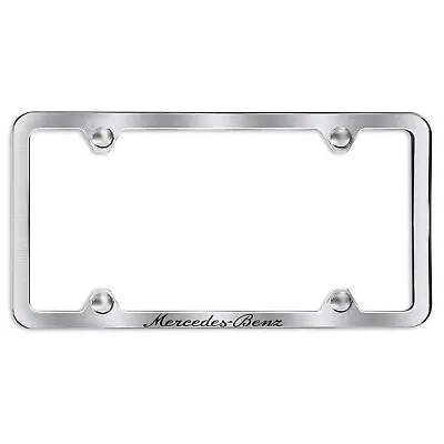 Mercedes-Benz Brushed Slimline Script License Plate Frame • $29.95